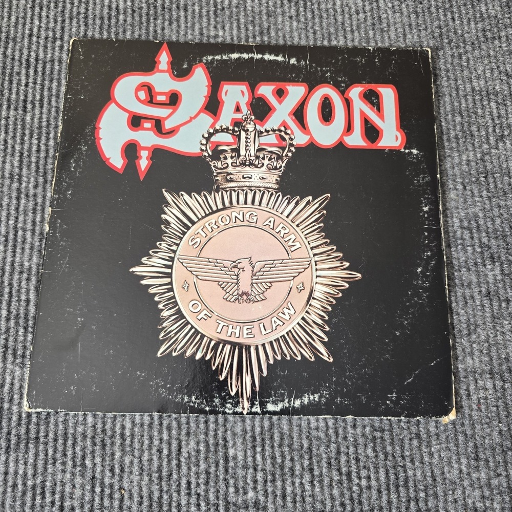 Saxon Strong Arm of the Law 1982 Release‎ in US Carrere/CBS Vinyl Record